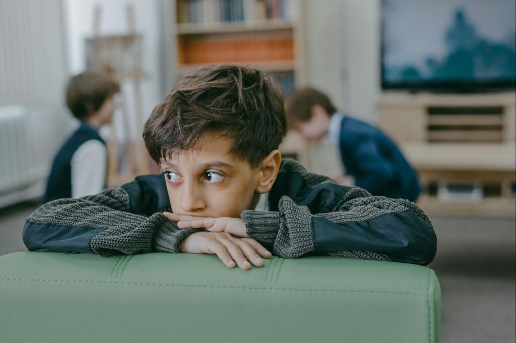 upset boy