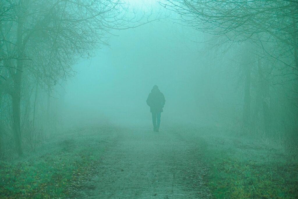 walking in fog