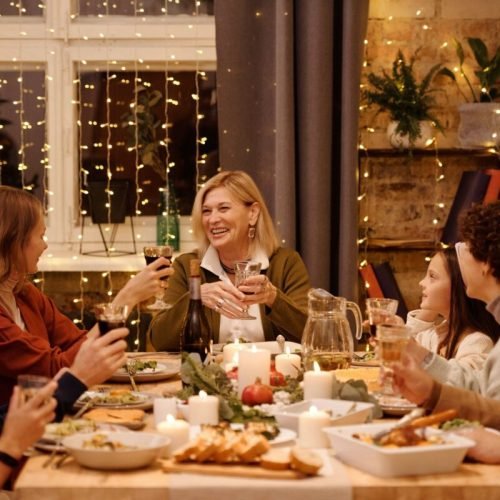 Photo by Nicole Michalou : https://www.pexels.com/photo/family-having-a-christmas-dinner-together-5778904/