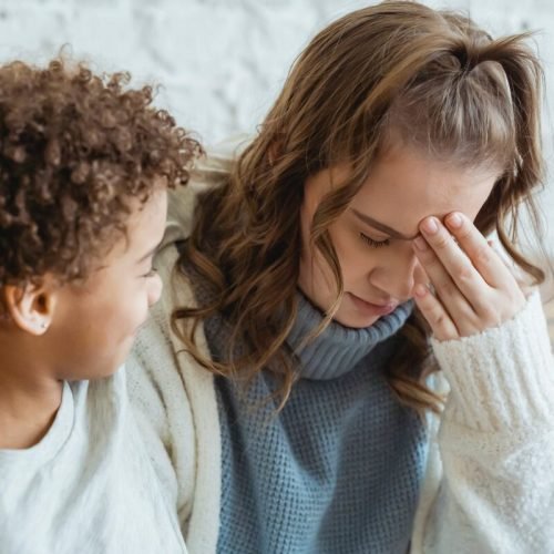 Photo by Keira Burton on <a href="https://www.pexels.com/photo/black-boy-comforting-upset-mother-6624319/" rel="nofollow">Pexels.com</a>