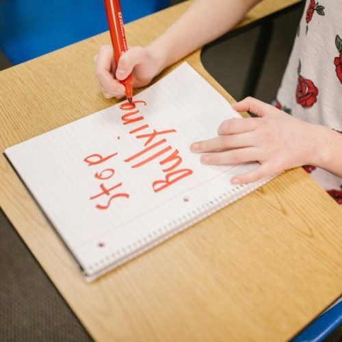 Photo by RODNAE Productions on <a href="https://www.pexels.com/photo/message-against-bullying-6936335/" rel="nofollow">Pexels.com</a>